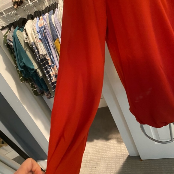 Scotch and soda red wrap blouse - Picture 3 of 7